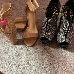 Rhinestone heels